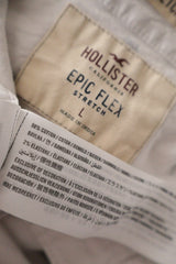 Camasa Hollister alb mărime L etichetă mărime și compoziție second-hand premium