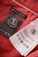 Camasa Tommy Hilfiger coral roz mărime XXL etichetă mărime și compoziție second-hand premium