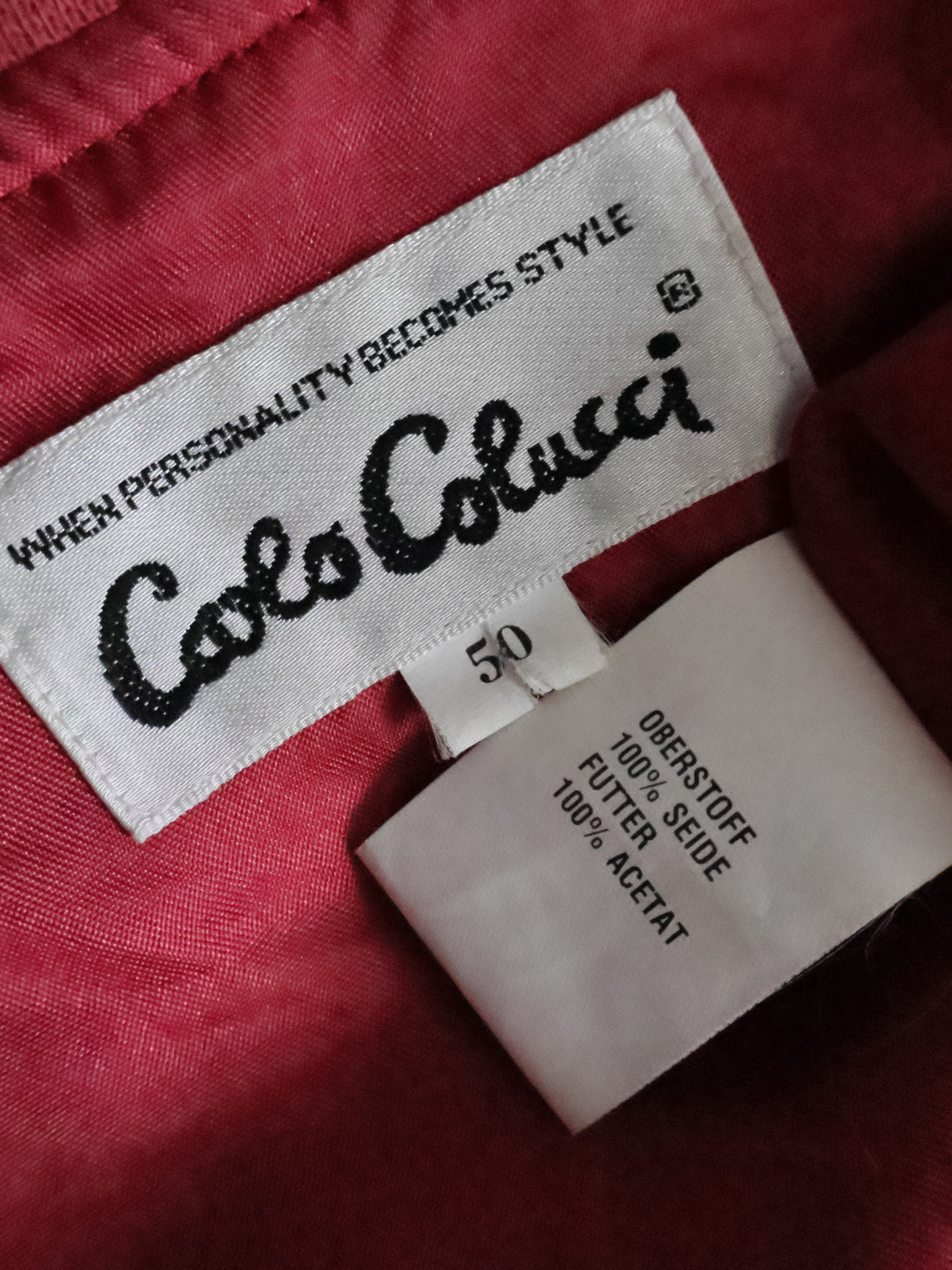 Eticheta marime si compozitie - Jacheta Vintage - L - Femei