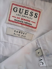 Eticheta marime si compozitie - Camasa Guess - L - Barbati