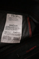 Pantaloni ALBERTO gri închis mărime XL etichetă mărime și compoziție second-hand premium