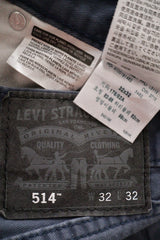 Blugi Levi's albastru mărime W32 etichetă mărime și compoziție second-hand premium