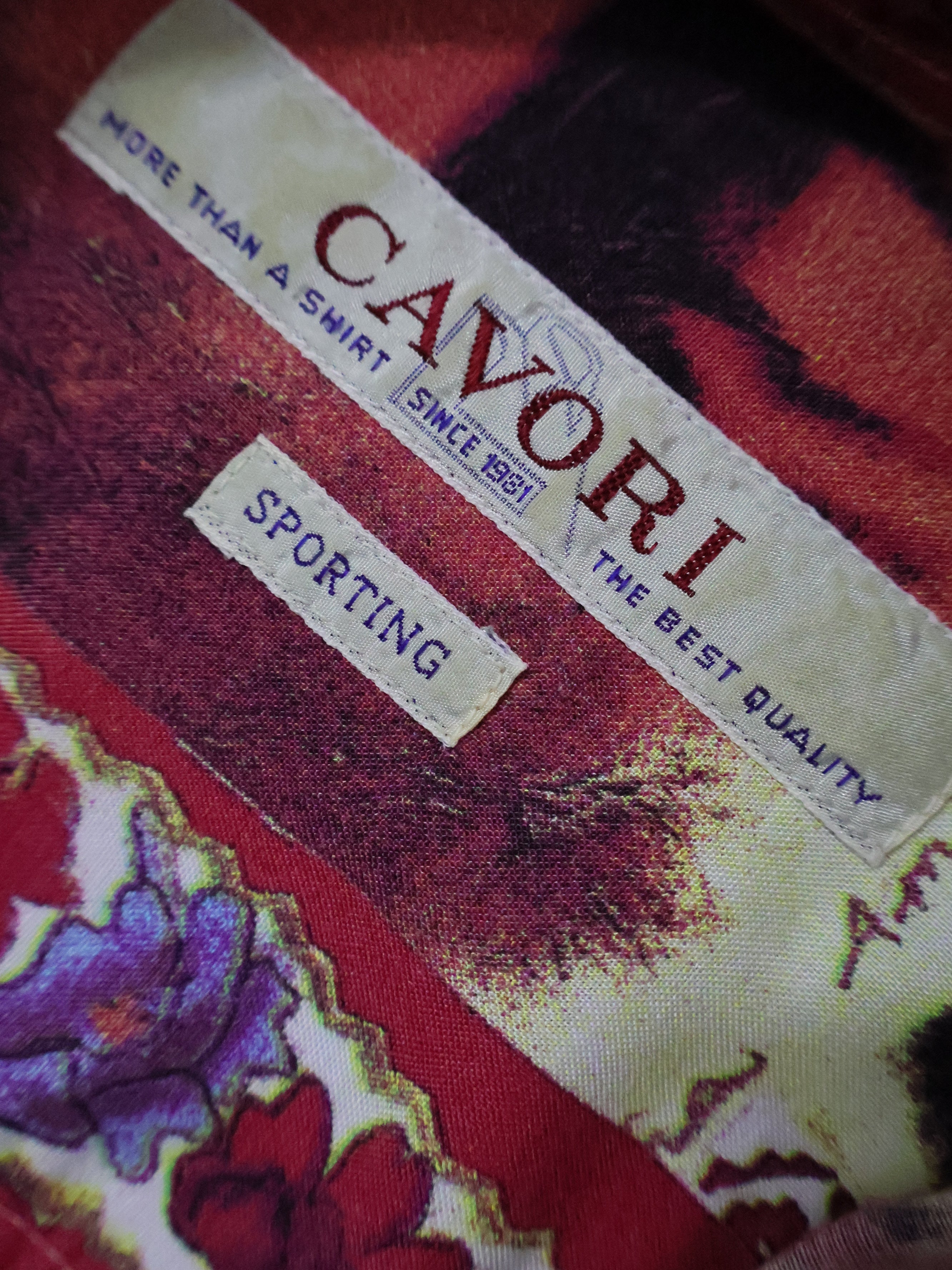 Eticheta marime si compozitie - Camasa Vintage - S - Barbati