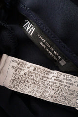 Salopeta Zara bleumarin mărime XS etichetă mărime și compoziție second-hand premium