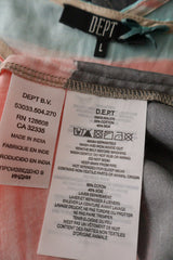 Rochie D.E.P.T multicolor mărime L etichetă mărime și compoziție second-hand premium