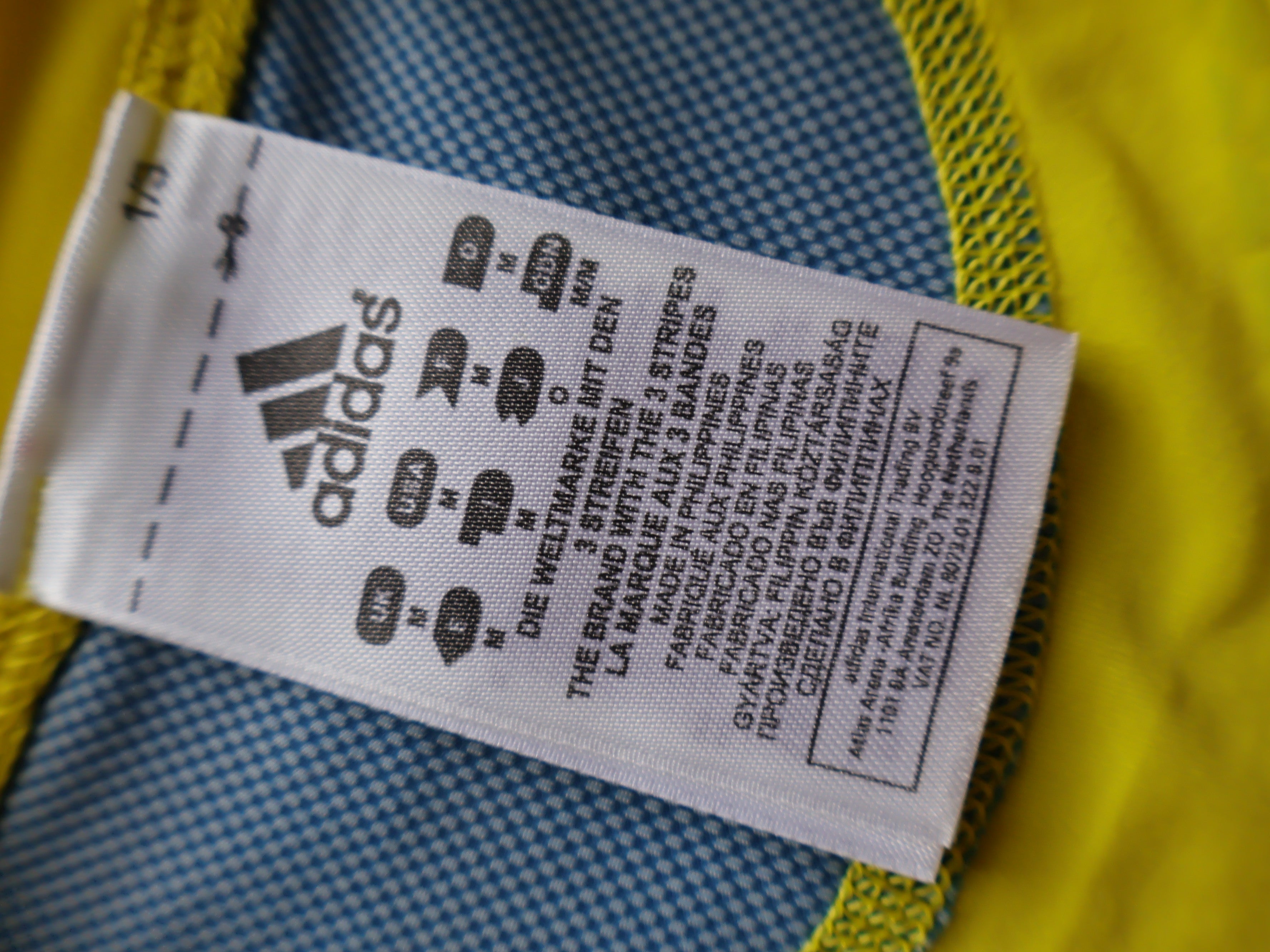 Eticheta marime si compozitie - Tricou adidas - L - Barbati