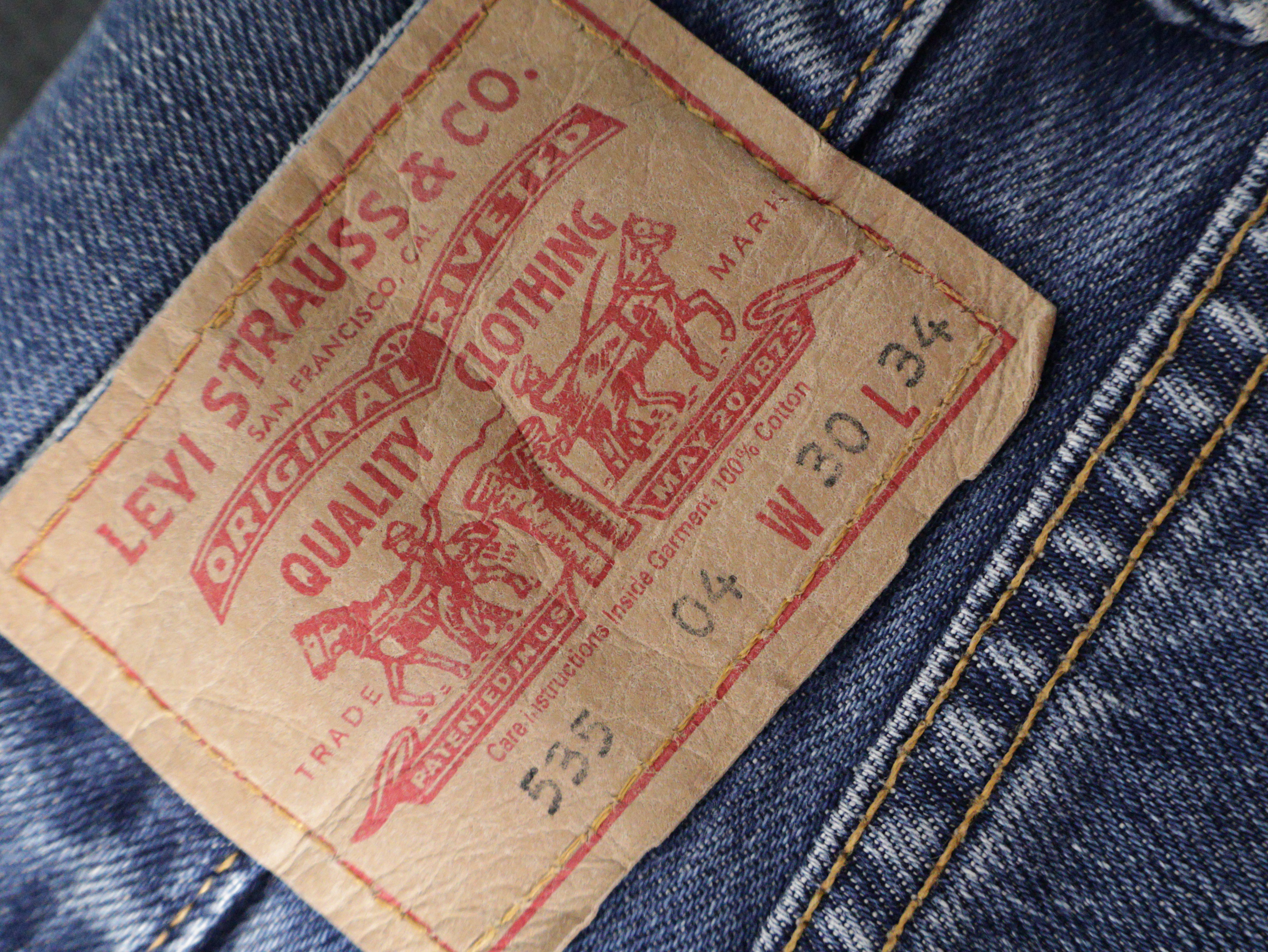 Eticheta marime si compozitie - Blugi Levi's - W30 - Femei