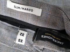 Eticheta marime si compozitie - Pantaloni JACK&JONES - W33 - Barbati