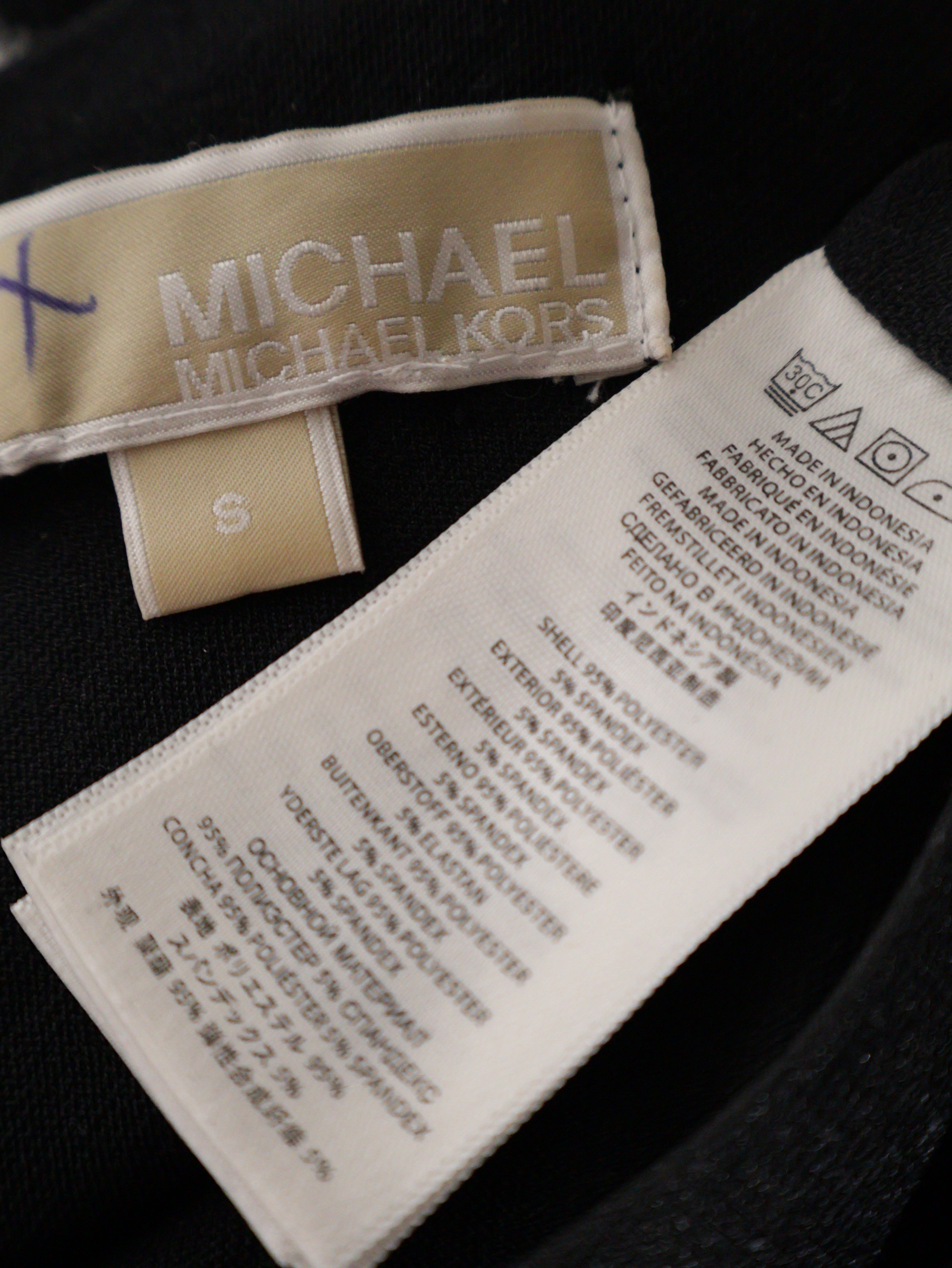 Eticheta marime si compozitie (rotita dreapta) - Rochie Michael Kors - S - Femei
