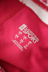 Pantaloni scurti Lands' End SPORT roz fucsia, alb mărime S etichetă mărime și compoziție second-hand premium