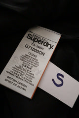 Pantaloni scurti Superdry gri închis mărime S etichetă mărime și compoziție second-hand premium