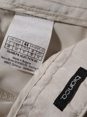 Eticheta marime si compozitie (rotita dreapta) - Pantaloni Alte branduri bej deschis cu croială dreaptă – L – Femei