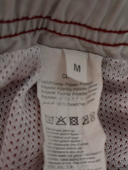 Eticheta marime si compozitie (rotita dreapta) - Pantaloni scurți - Premium rosii sport din poliester – M – Bărbați