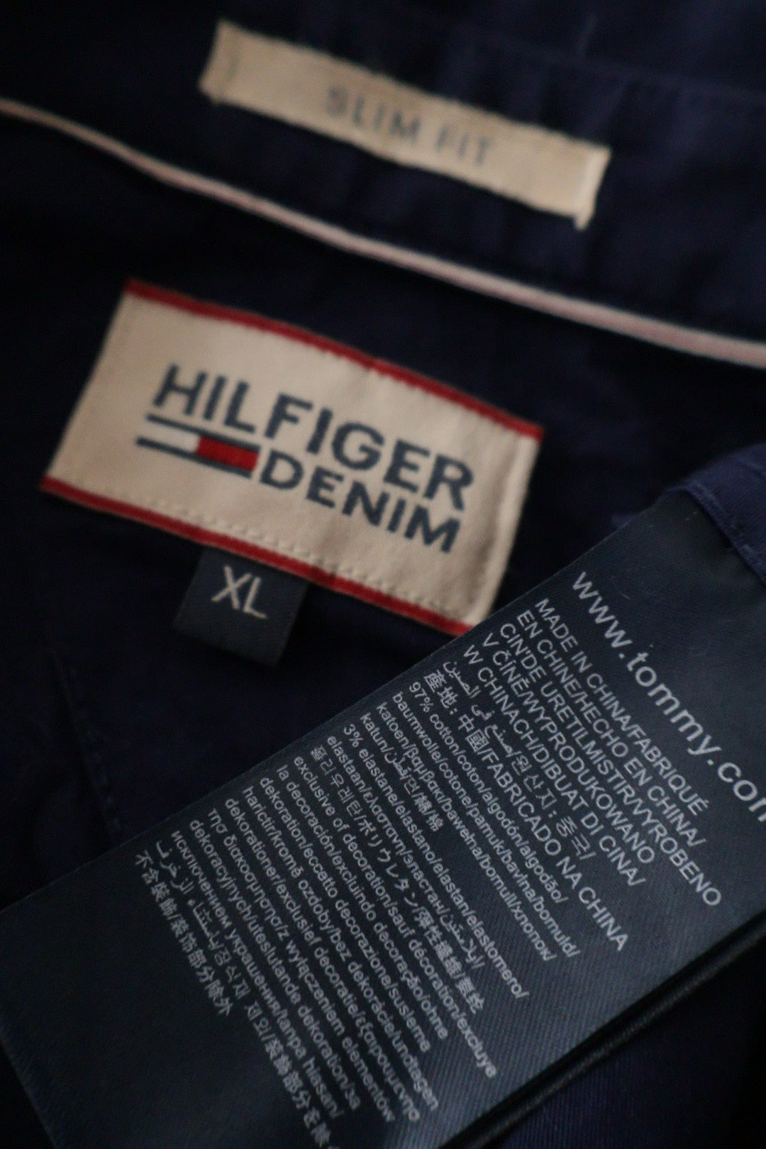 Tommy Hilfiger Denim – cămașă – etichetă – second-hand premium