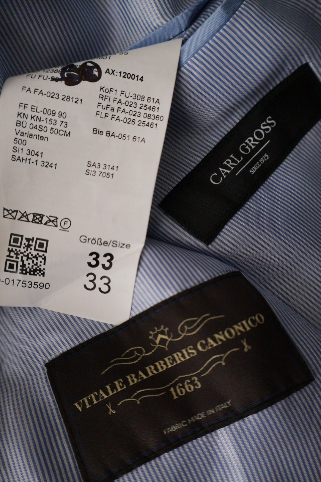 CARL GROSS – sacou – etichetă – second-hand premium