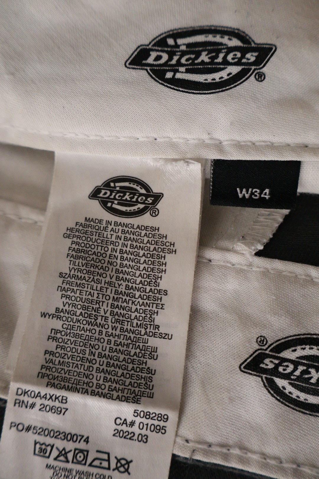 Dickies – pantaloni – etichetă – second-hand premium