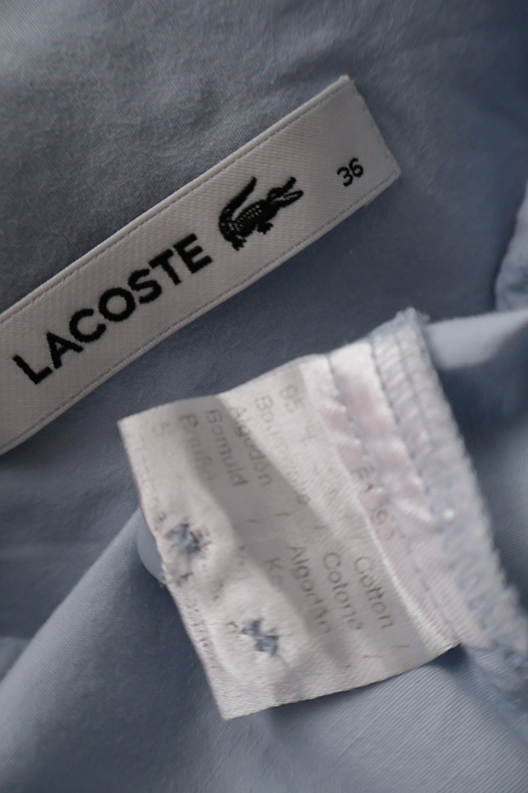 LACOSTE – cămașă – etichetă – second-hand premium