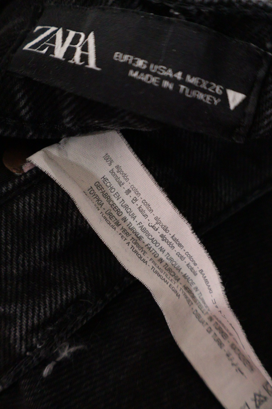 ZARA – blugi – etichetă – second-hand premium