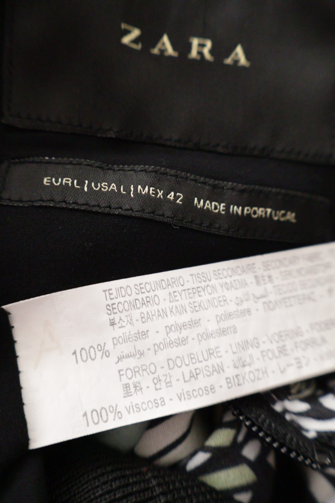 ZARA – bluză – etichetă – second-hand premium