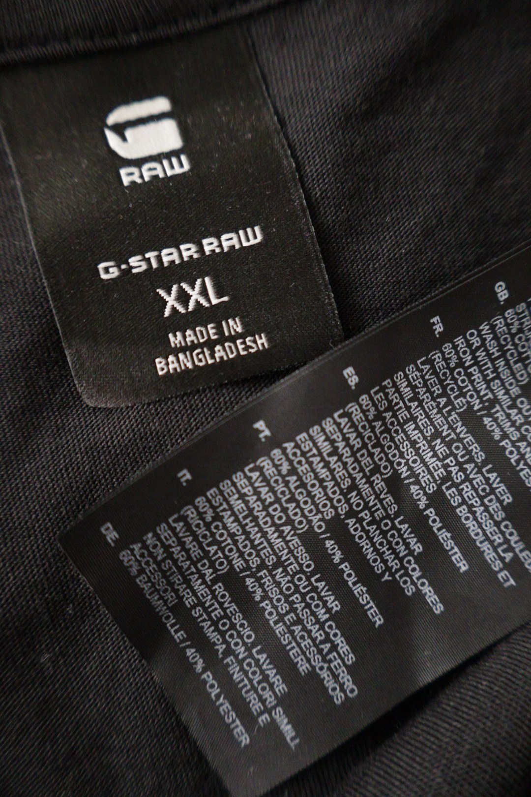 G-STAR RAW – tricou – etichetă – second-hand premium