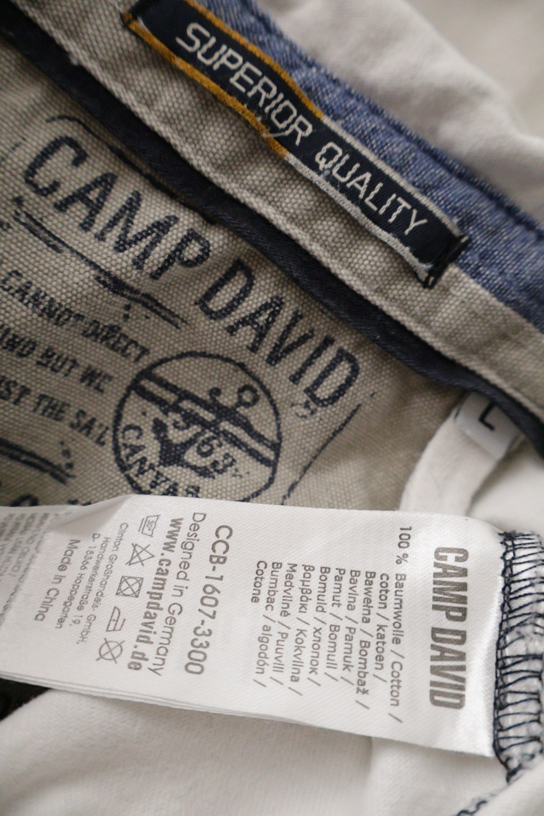 CAMP DAVID – bluză – etichetă – second-hand premium