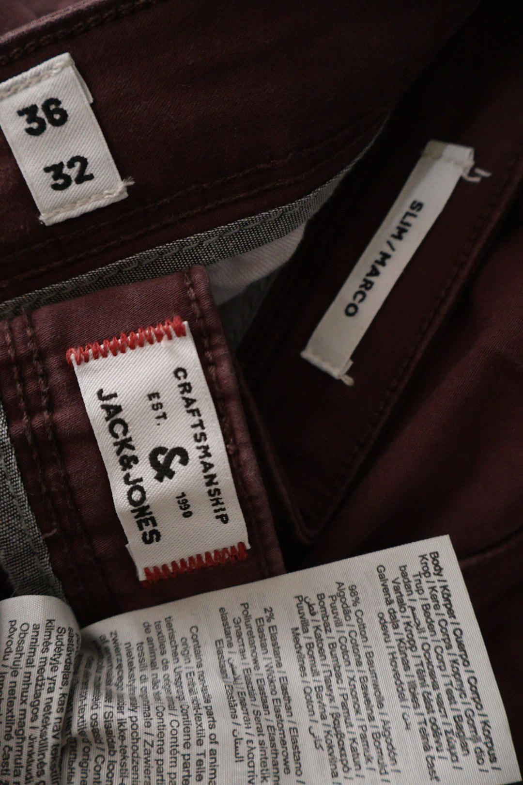 JACK&JONES – pantaloni – etichetă – second-hand premium