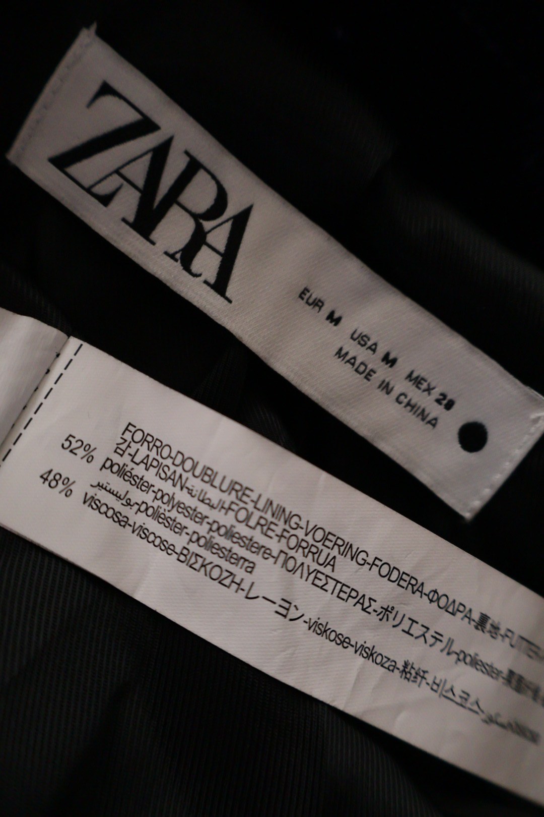 ZARA – sacou – etichetă – second-hand premium
