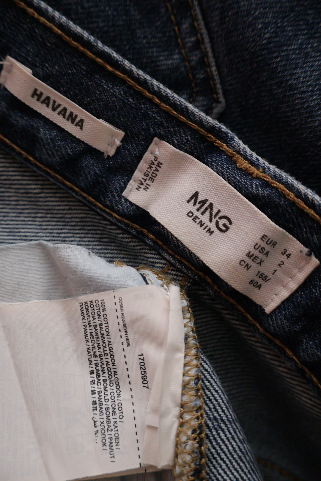 MNG – blugi – etichetă – second-hand premium