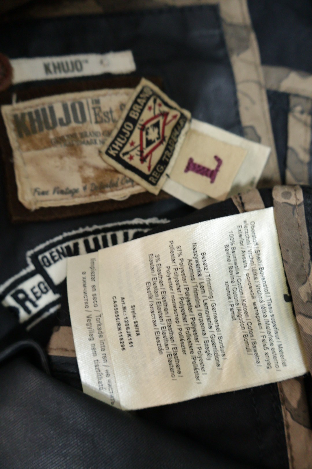 KHUJO – geacă – etichetă – second-hand premium