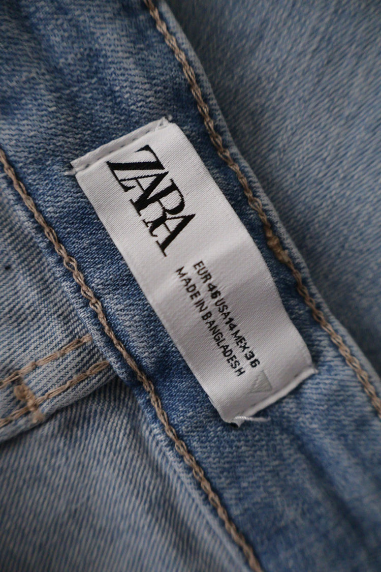 ZARA – blugi – etichetă – second-hand premium