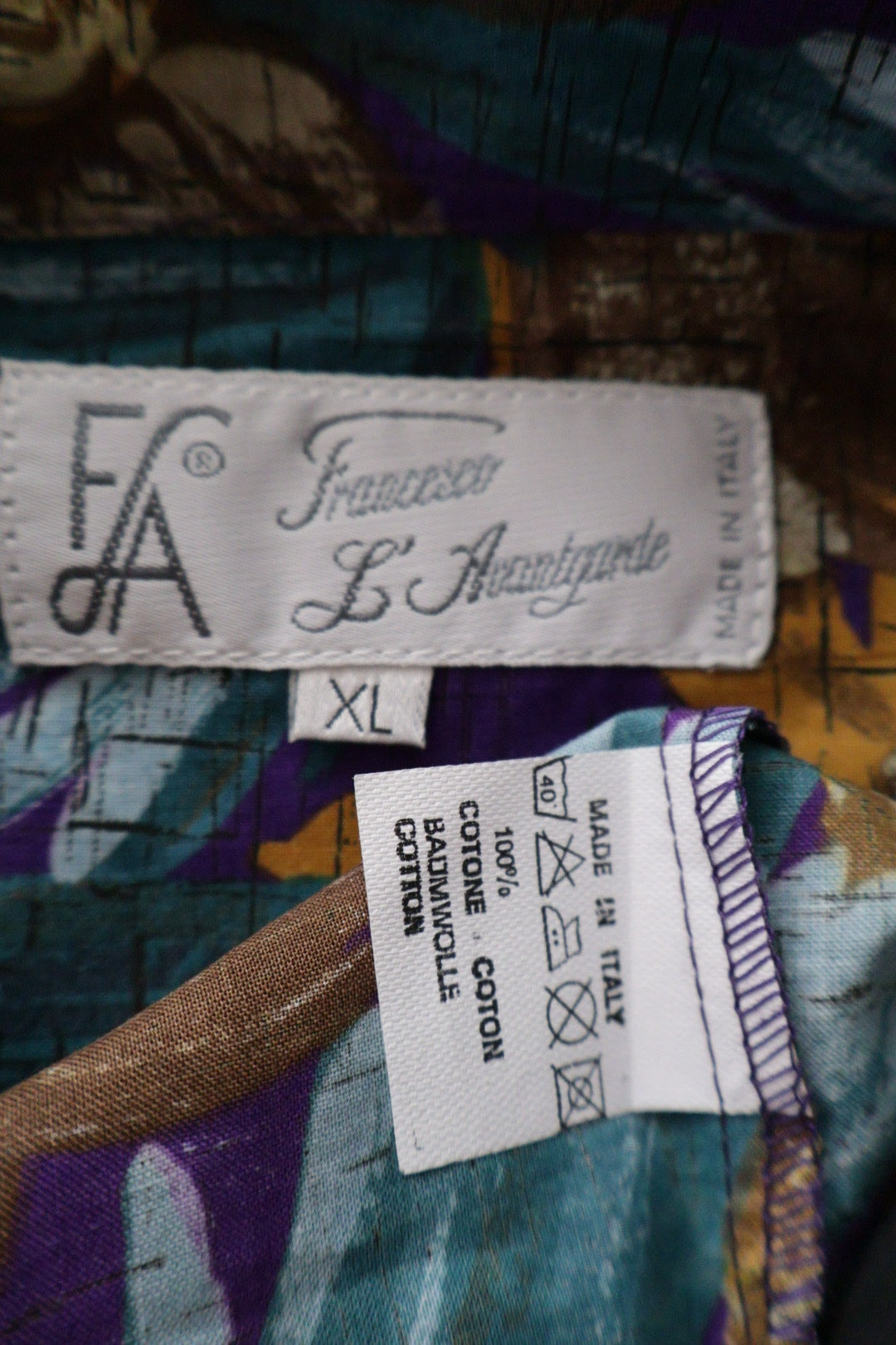 Francesco L. Assuntante – cămașă – etichetă – second-hand premium