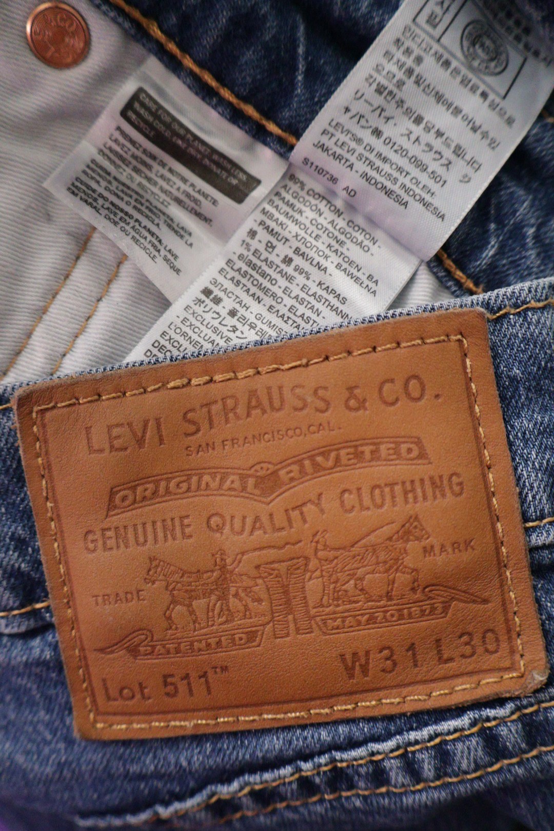 Levi's – blugi – etichetă – second-hand premium