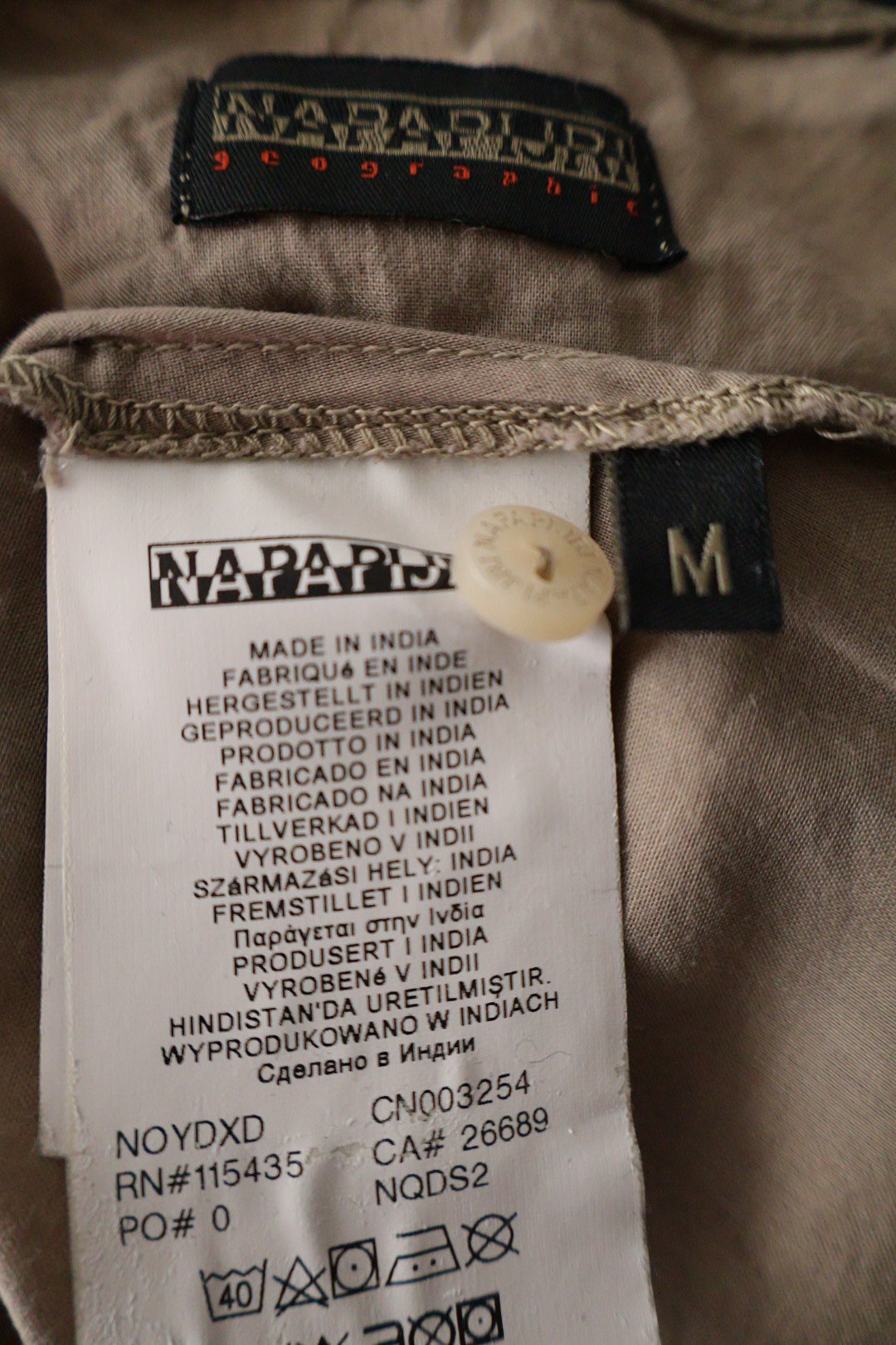 Napapijri – cămașă – etichetă – second-hand premium