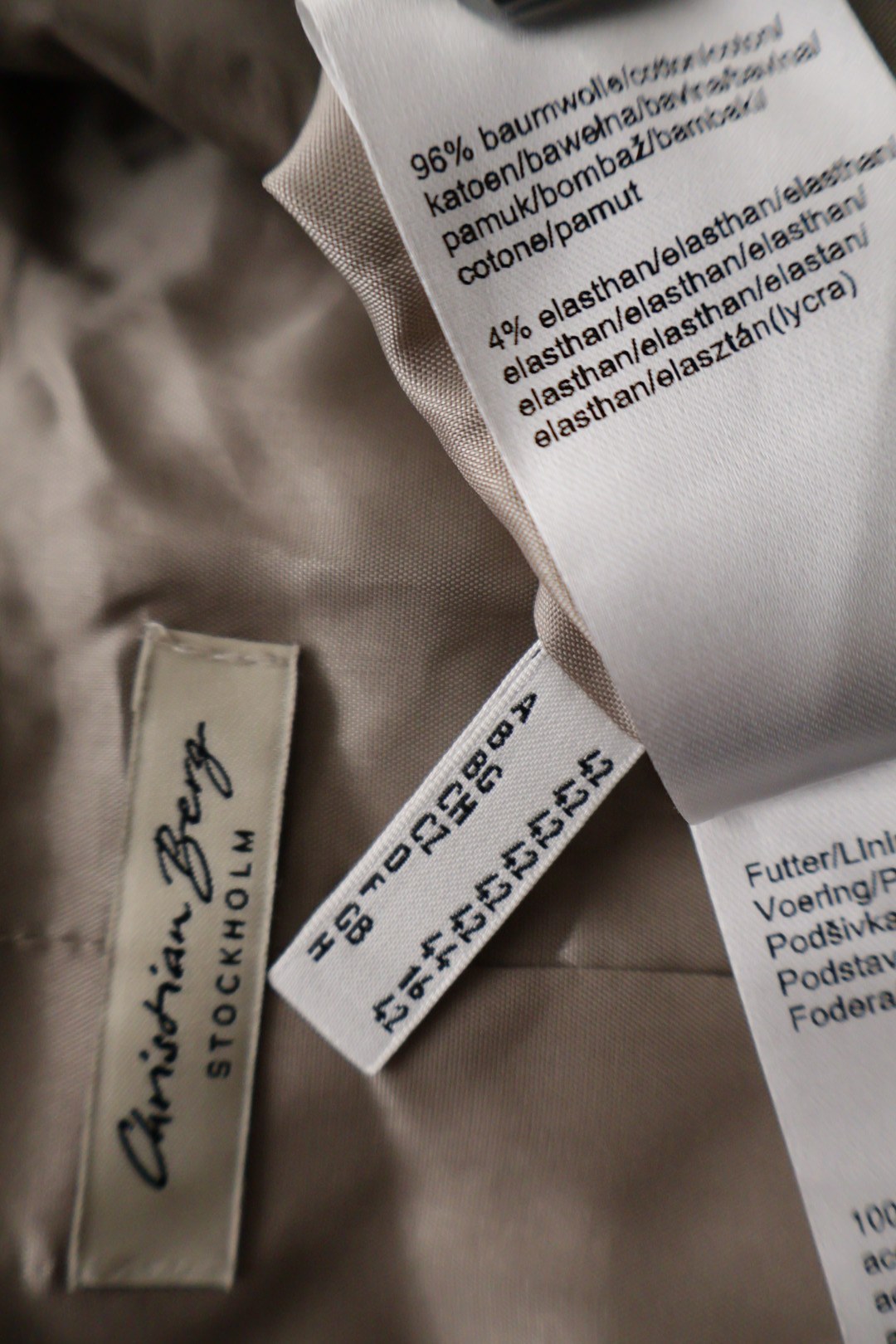 Christian Berg – sacou – etichetă – second-hand premium