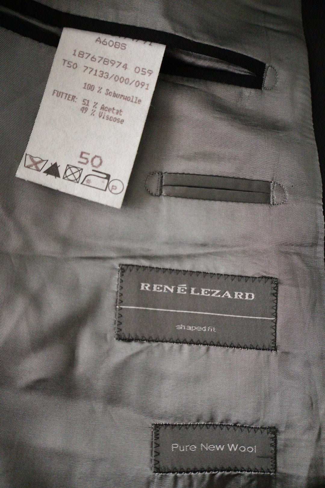RENÉ LEZARD – sacou – etichetă – second-hand premium