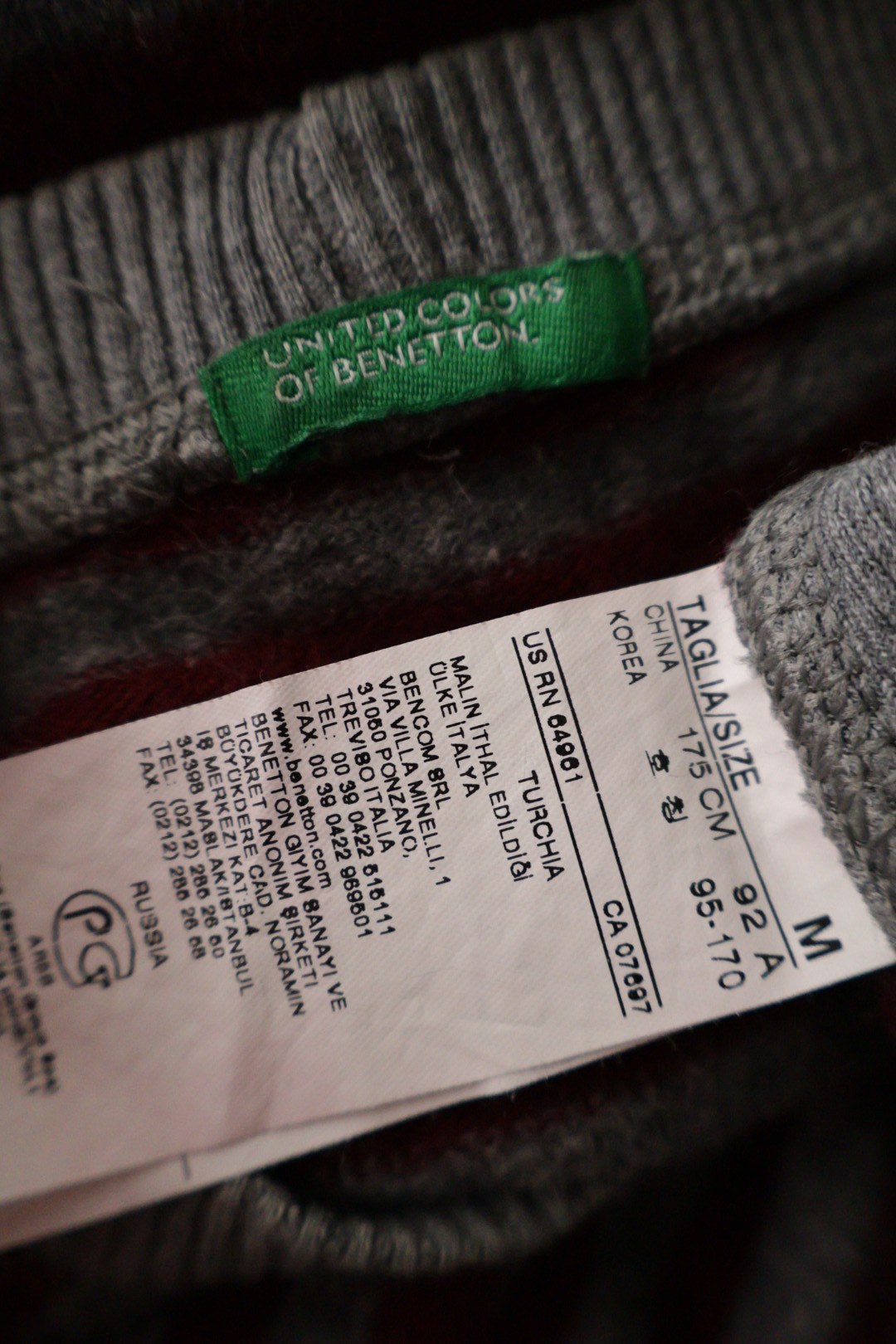 BENETTON – bluză – etichetă – second-hand premium