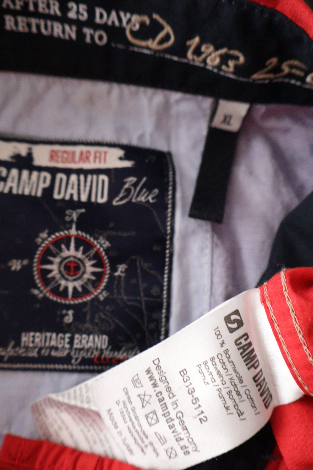 Camp David – cămașă – etichetă – second-hand premium