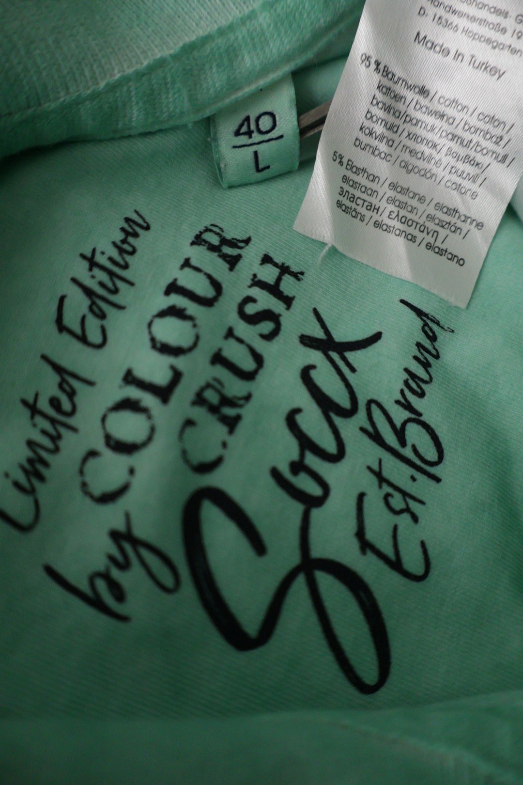 SOCCX – tricou – etichetă – second-hand premium