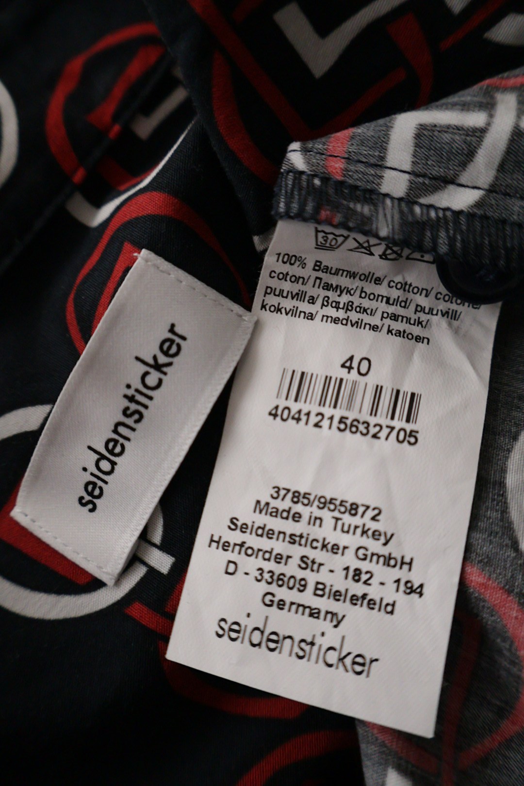Seidensticker – cămașă – etichetă – second-hand premium