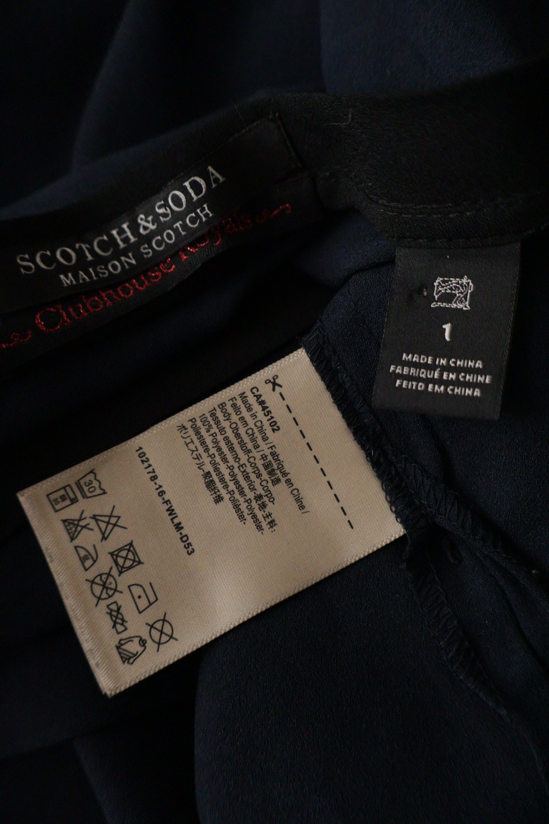 SCOTCH & SODA – bluză – etichetă – second-hand premium