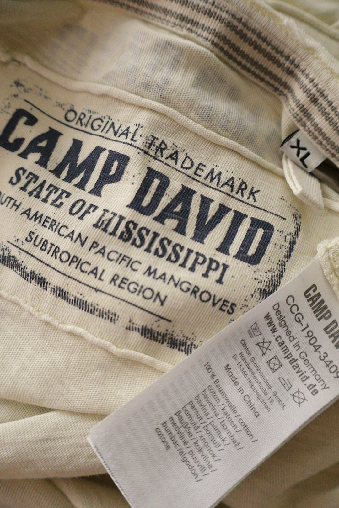 Camp David – tricou – etichetă – second-hand premium