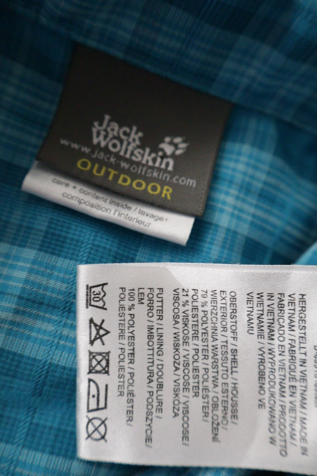 Jack Wolfskin – cămașă – etichetă – second-hand premium