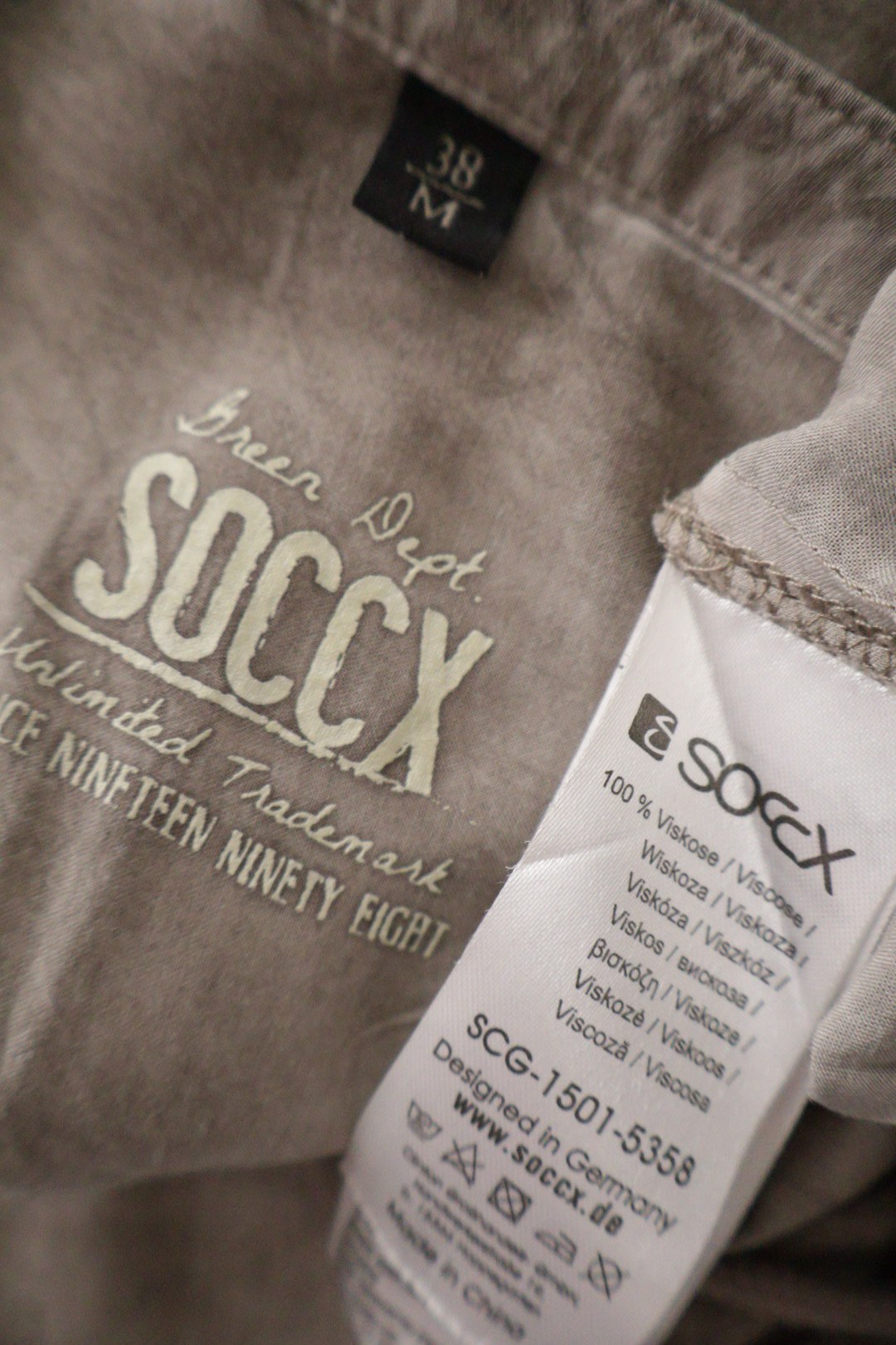 soccx – bluză – etichetă – second-hand premium