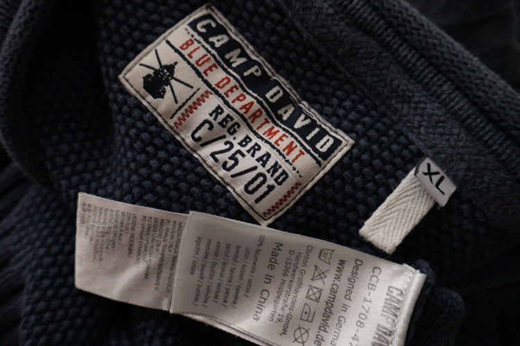 CAMP DAVID – pulover – etichetă – second-hand premium