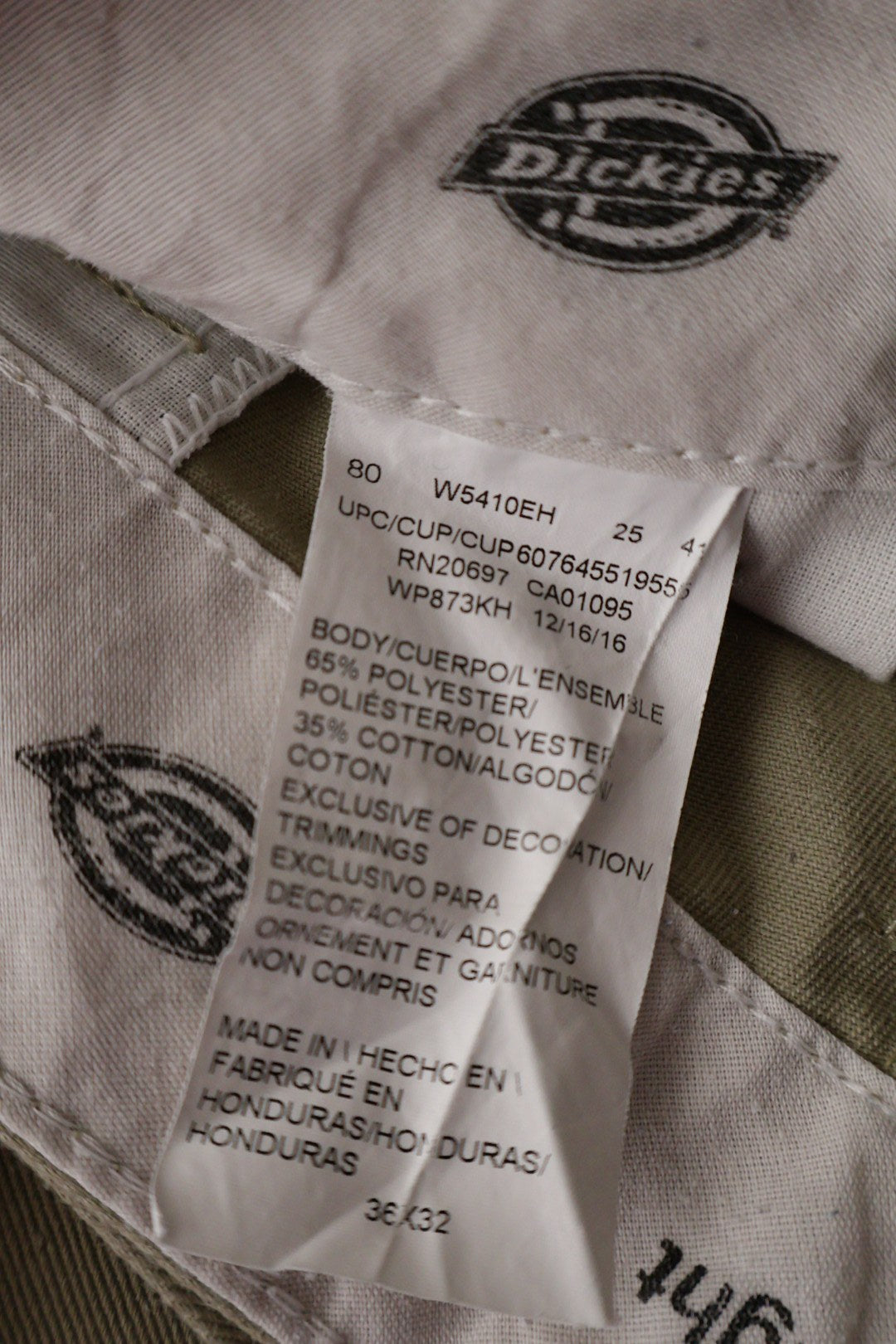Dickies – pantaloni – etichetă – second-hand premium