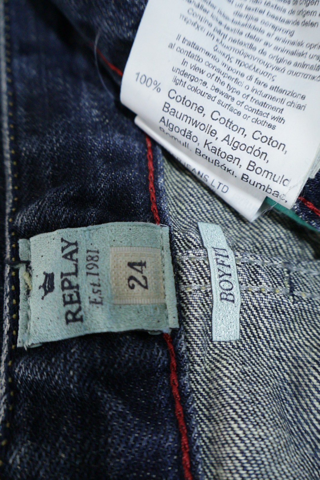 REPLAY – blugi – etichetă – second-hand premium