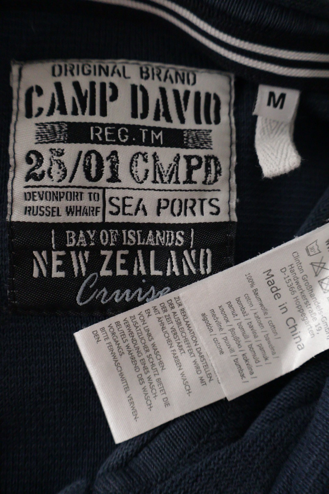 CAMP DAVID – bluză – etichetă – second-hand premium