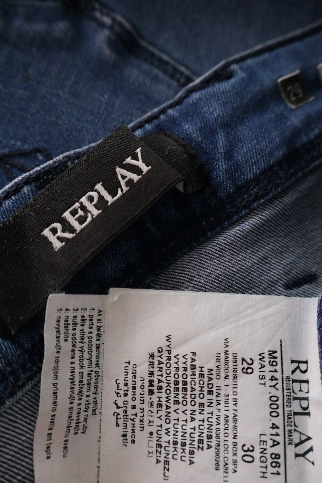 REPLAY – blugi – etichetă – second-hand premium