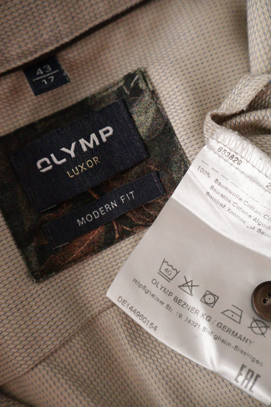 OLYMP – cămașă – etichetă – second-hand premium