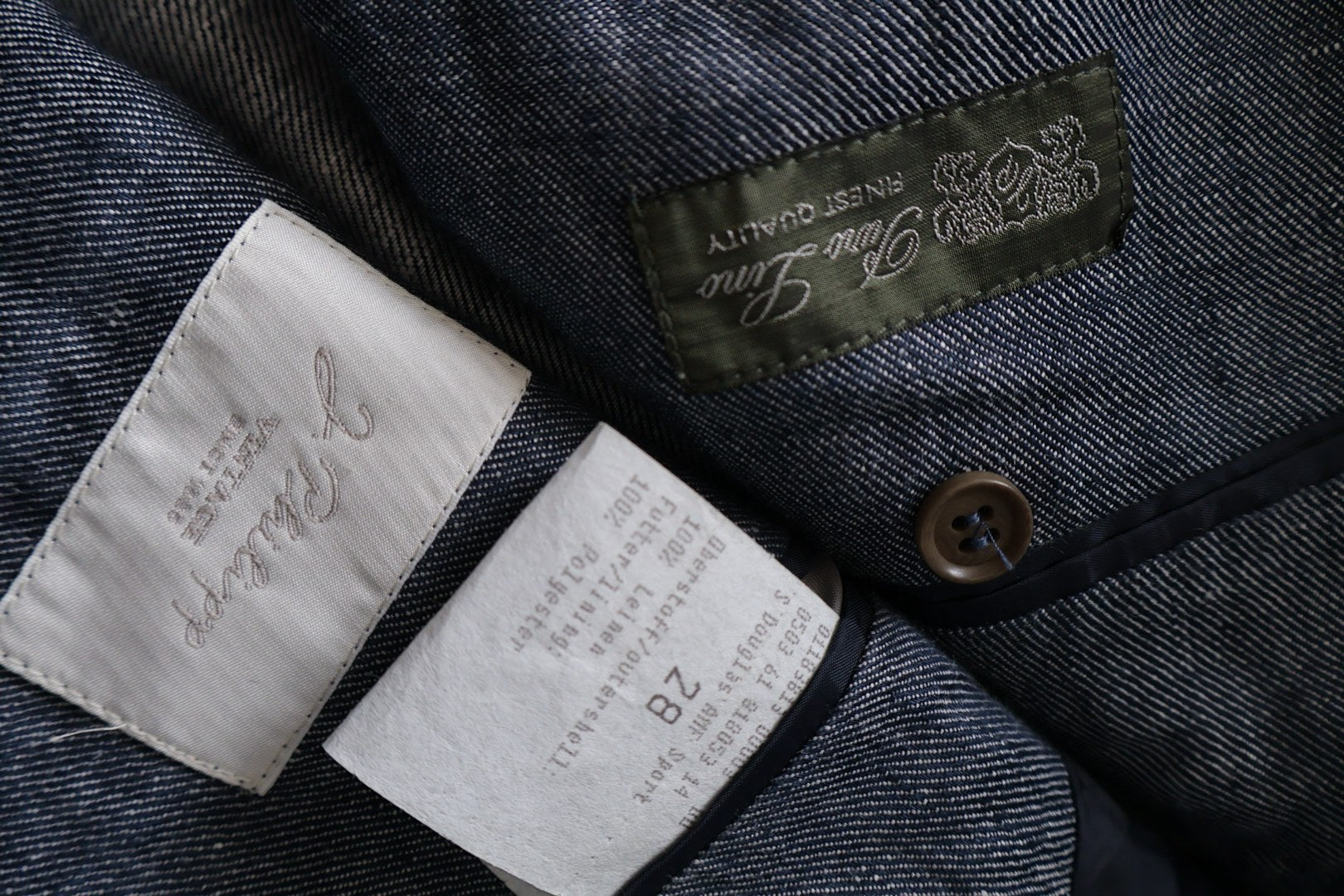 J. Phiipp – sacou – etichetă – second-hand premium